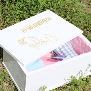 牵绊实木宠物猫狗去世小棺材猫咪狗狗安乐窝骨灰盒子土葬宠物棺材