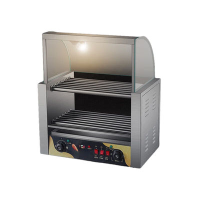 TYX烤肠机商用热狗机全自动烤香肠机台式带门火双层双层