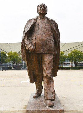 孙中山名人烈士陵园玻璃钢仿铜伟人雕像定制摆件景区故居人物雕塑