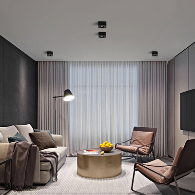 超薄明装led射灯家用客厅玄关过道走廊单头吸顶式斗胆灯cob天花灯