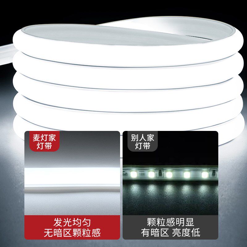 220v超亮COB灯带自粘客厅家用吊顶户外led灯带户外亮化防水灯条