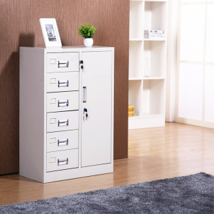 钢制办公室文件柜矮柜铁皮柜阳台储物柜抽屉收纳柜福州带锁小柜子