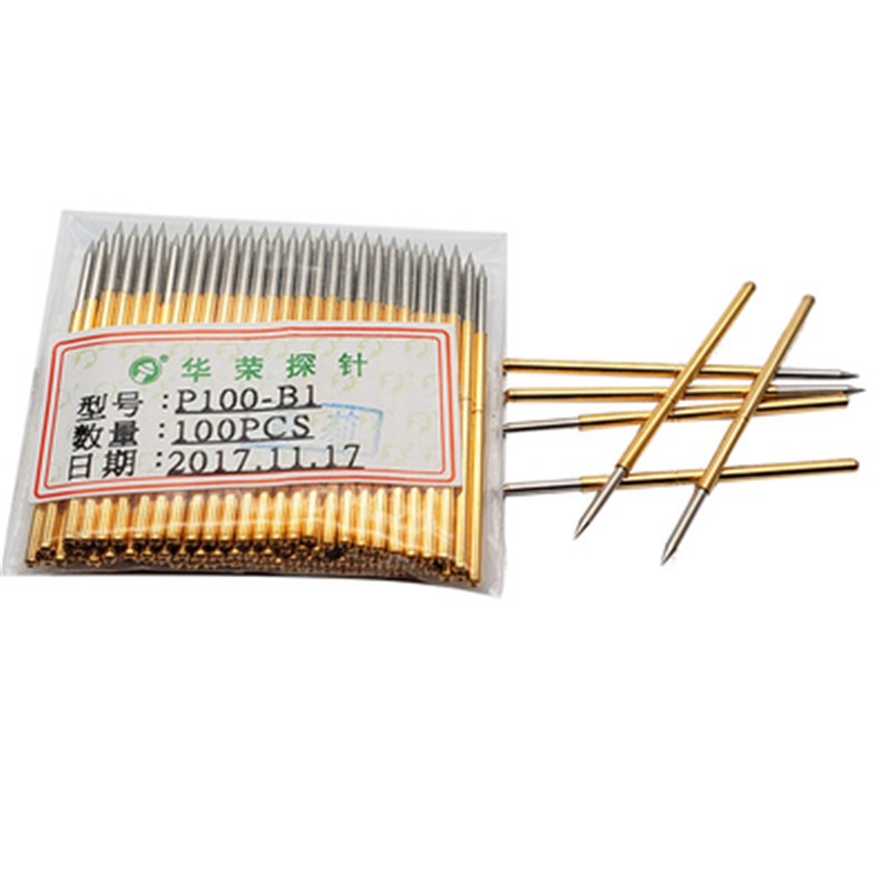 华荣探针P100-Q2测试针A B D E F H G J T Q1弹簧针针套1.36顶针