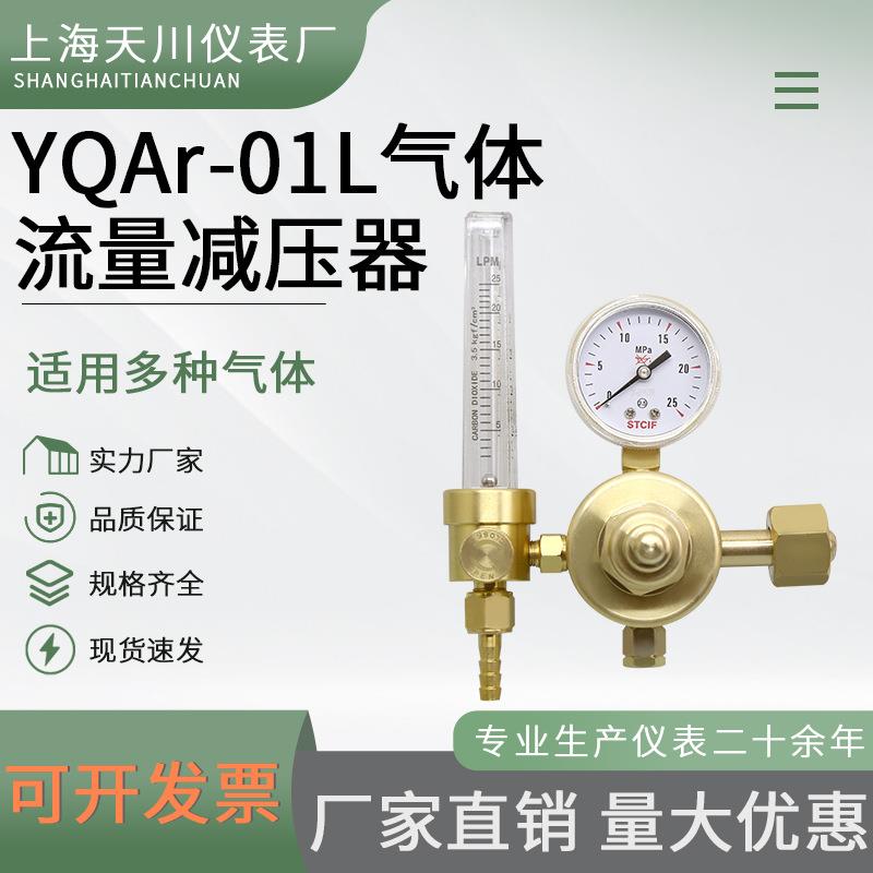 YQAR-01L流量计1.5L氮气氩气减压表流量计二氧化碳标气减压阀