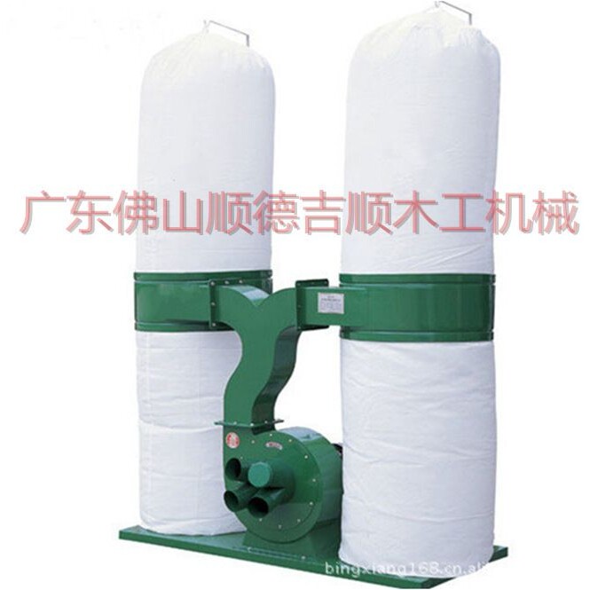 工业除尘设备 5.5KW双桶布袋吸尘器 木工吸尘器 雕刻机吸尘机