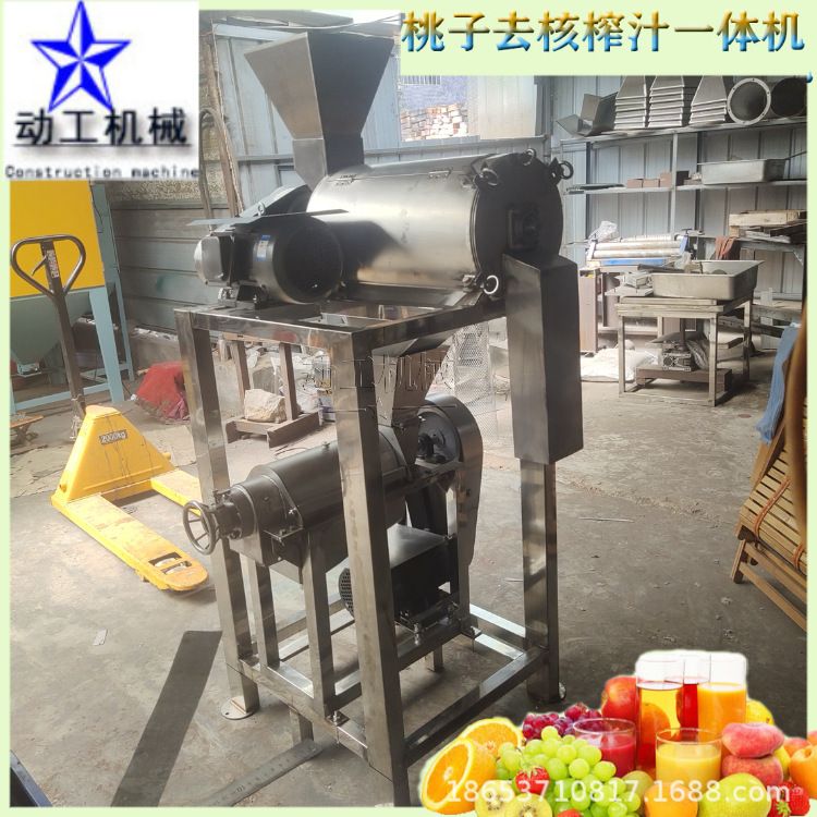 商用沙棘果榨汁机 鲜榨柠檬橙子果汁机  果蔬螺旋破碎榨汁机