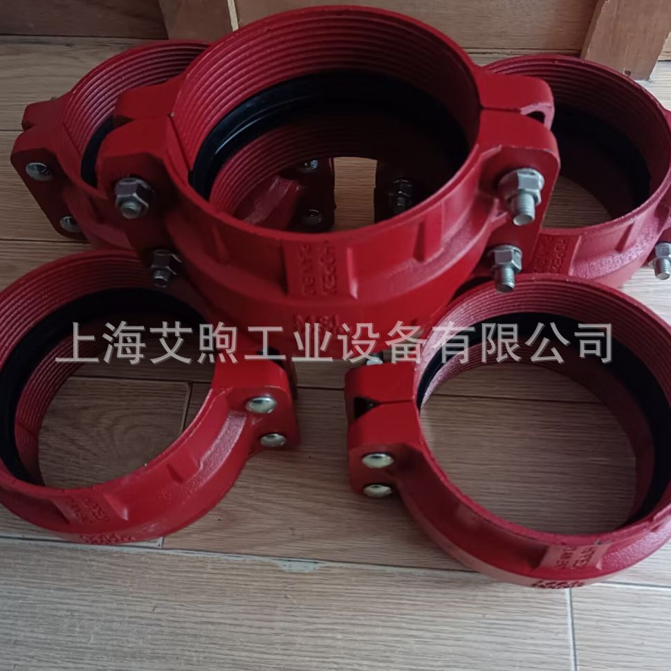 HDPE管卡箍接头63/90/110/160/200/250/315 PE管道连接器995N接头图片