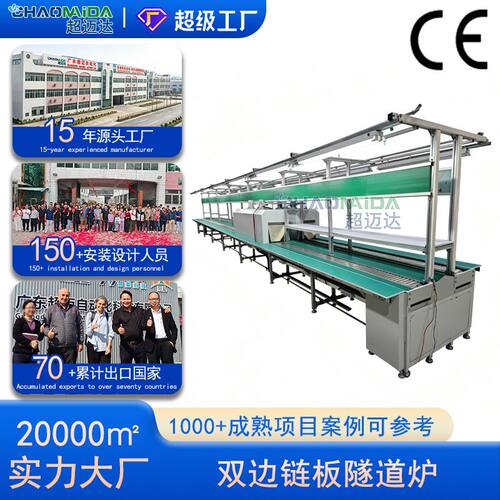 厂家定制双边链板隧道炉烘干线大型烘干设备链板输送线传送带