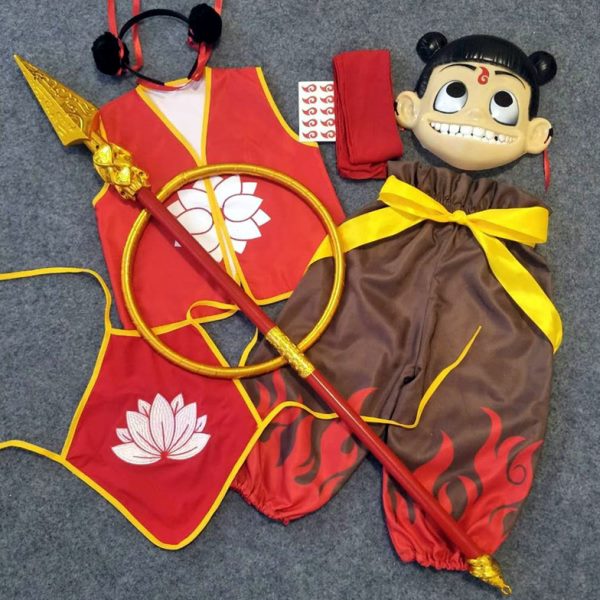 哪吒动漫六服装哪咤衣服一同款cos全套万圣节童男女哪吒魔童降世