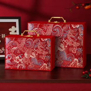 结婚高档彩礼箱三金五金20万高级感彩礼现金礼盒订婚聘金盒钱盒子