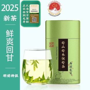中梅2025年新茶上市 杭州梅家坞西湖明前特级龙井100g绿茶春茶