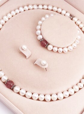 银925配件草莓晶珠女款送妈妈送婆婆天然珍珠项链妇女节礼物