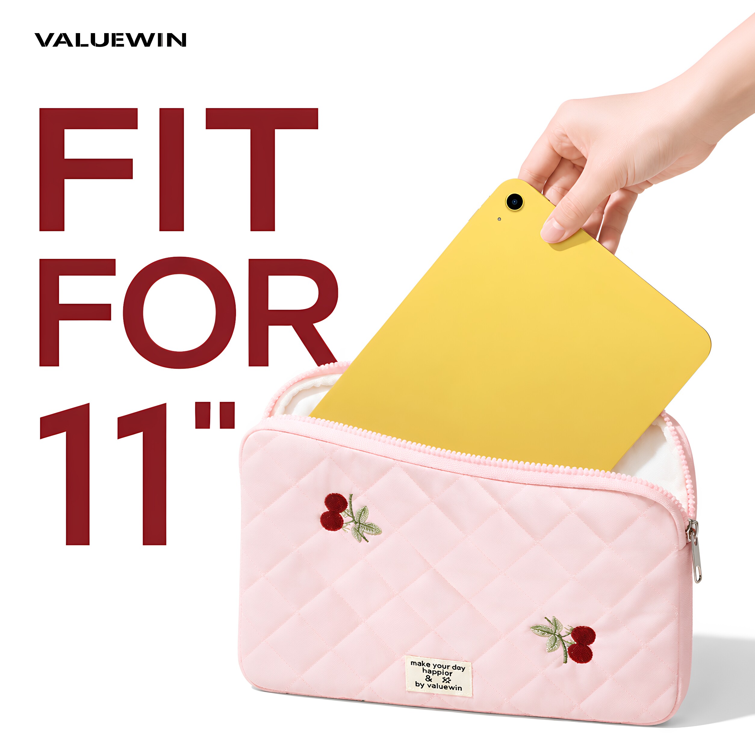 VALUEWIN 平板收纳包平板电脑内胆包11英寸适用苹果iPad Pro Air华为小米防震轻薄刺绣