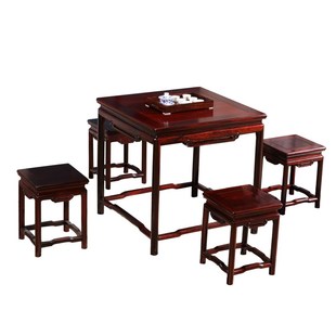 红木八仙桌酸枝木小方桌全实木四方桌正方形休闲桌经济型家用茶桌