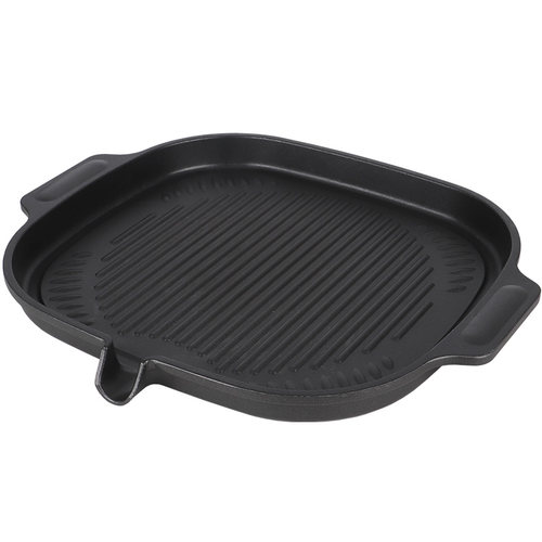 电磁炉烤盘家用长方形韩式麦饭石烧烤盘粘无烟商用燃气烤肉盘子