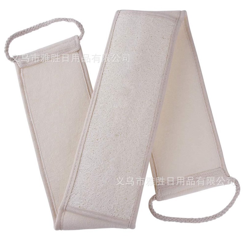 雅胜外贸丝瓜络搓澡巾长款搓背长条双面搓泥巾浴条沐浴条拉背条