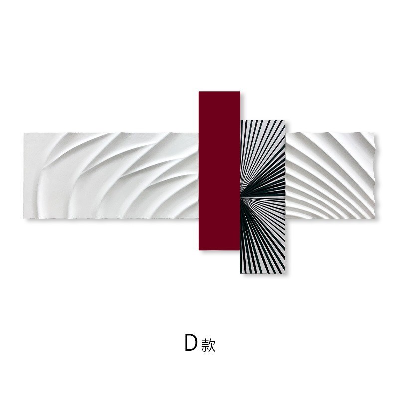 现代简约客厅装饰画高档大气沙发背景墙壁画横幅3D立体浮雕墙体画