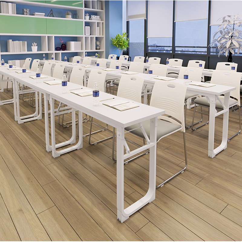 培训桌椅折叠办公桌会议长条桌椅组合条形现代学生折叠双人课桌椅