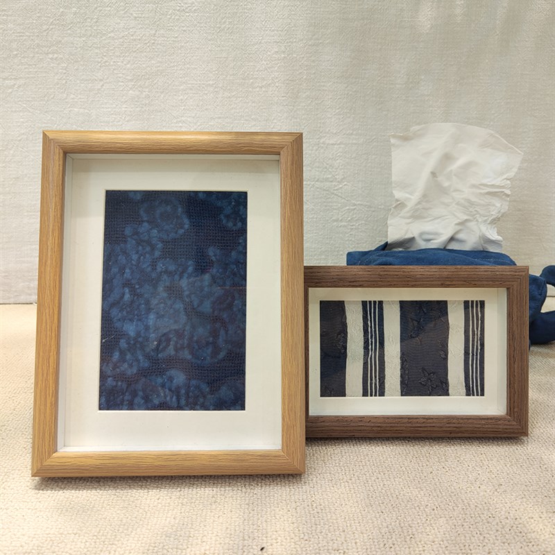 相框画框摆件布置室内z摆台扎染蜡染装饰diy