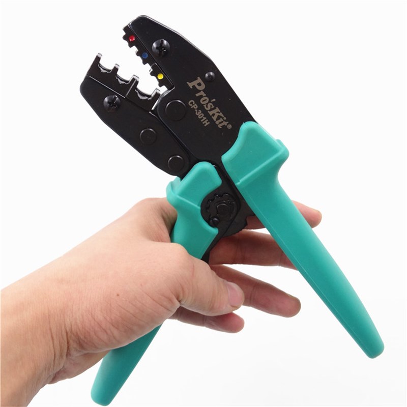 Y O绝缘端子棘轮压线钳1 5~6 0m 台湾宝工CP-301H压接钳端子钳子