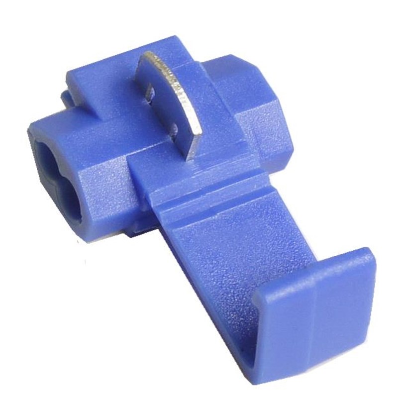 0只 蓝色免破线夹快速接线端子电线连接器接头软线分线器卡子夹