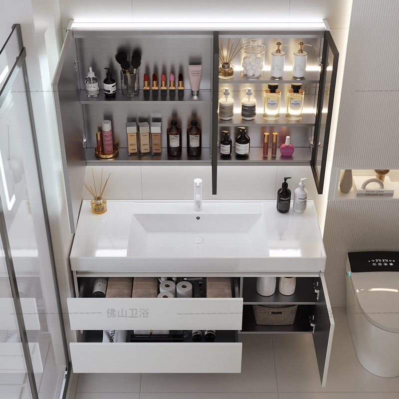 防水智能浴室柜超大水池陶瓷一体盆洗手洗脸面盆柜,家装主材,浴室柜组合,淘宝优惠券,粉丝福利购,淘宝优惠卷