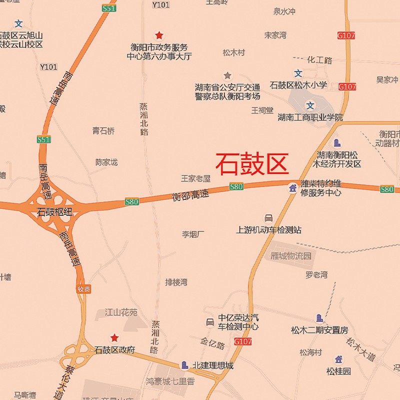 衡阳市地图图办公室挂图防水墙壁超大饰画