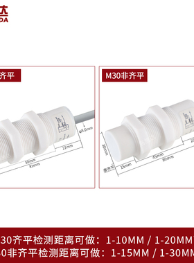 耐腐蚀电容式接近关NOL耐强酸强碱非金属感应关