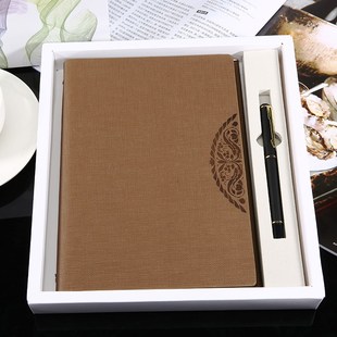 金属书签式活页记事本 商务会议本子日记本复古文具笔记本定制