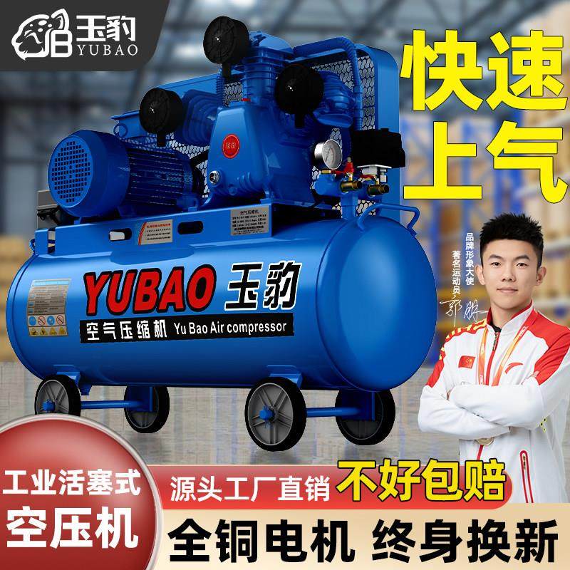 空压机大型380V高压小型打气泵220V喷漆气磅汽修空气压缩机工业级