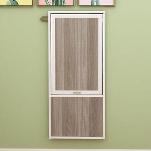 实木生态板壁挂式折叠桌餐桌小公寓可伸缩无形家庭墙桌简单墙桌酒