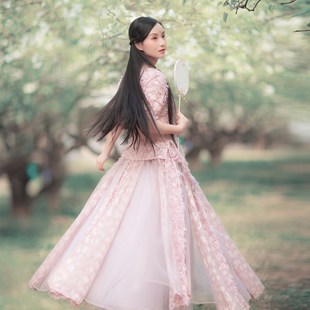 棉麻记m2023春夏季 区 新款 套装 雪纺剪花裙子 系带衬衫 99元