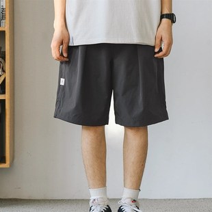 复古工装 潮牌情Y侣运动裤 短裤 宽松休闲百搭五分裤 百 男女夏季 美式