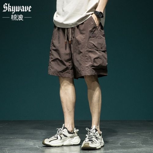 夏季冰丝工装短裤男美式潮u流宽松薄款速干五分裤子透气休闲运动