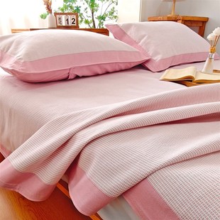 高品质 透气土布席子 加厚f老粗布凉席三件套粗布床单单件夏季