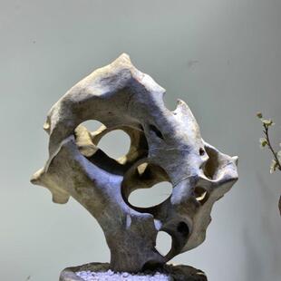 天然奇石太湖石原石摆件鱼缸造景假山景观石盆景附石观赏石灵璧石