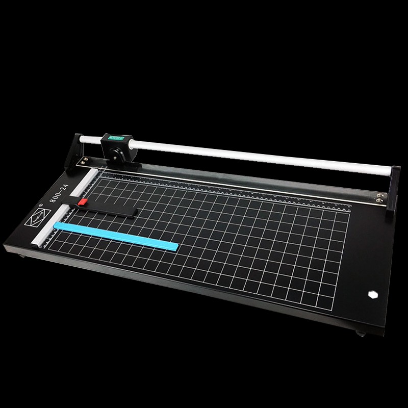宝预小型切刀纸张PC裁切机滚刀手动滚轮切刀1.米寸裁纸刀 照片名