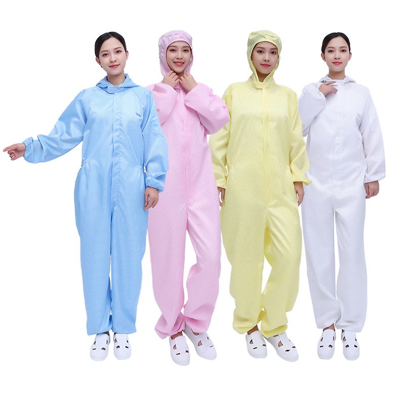 防静电连体服无尘服洁净服防护服喷净服无尘车间男女工作服无尘衣