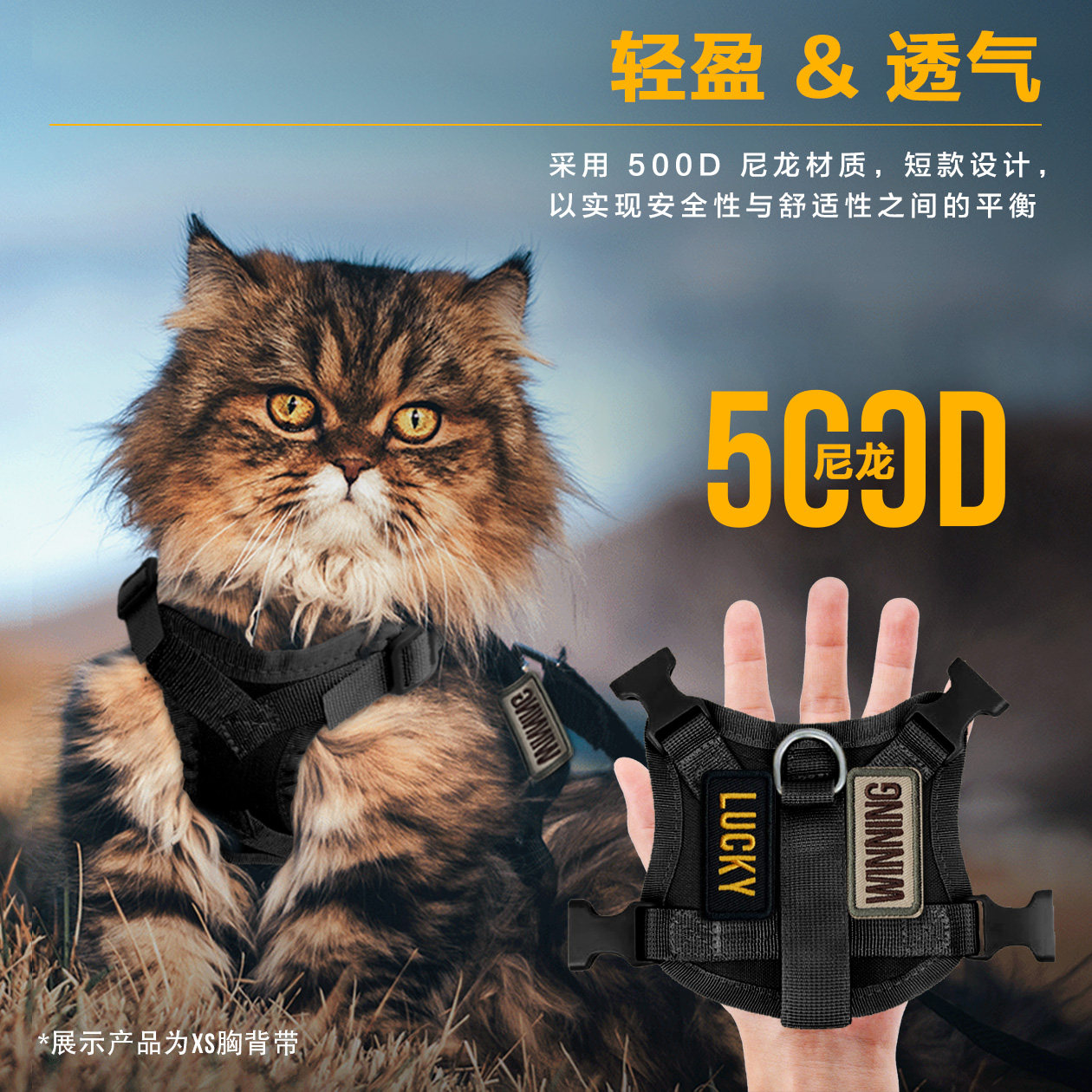 猫咪战术胸背带防挣脱宠物衣服小猫小狗牵引绳布偶英短缅因