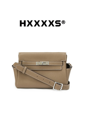 HXXXXS新款牛皮凯莉包七夕百搭复古高级感单肩斜挎信封包