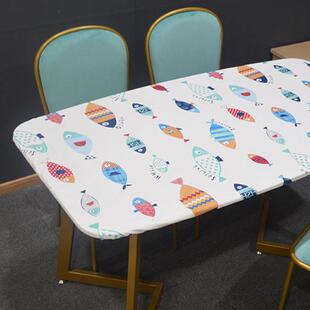 桌布PVC防水免洗桌革椭圆形餐桌布防滑桌套网红ins定制伸缩餐桌垫