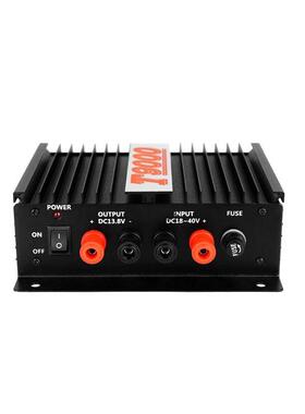 黑色T9000船用电源稳压器80A船舶变压器24V转13.8V海图机高频防护