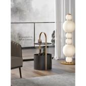 意大利创意设计师边桌客厅沙发小咖啡桌简单 金属锻铁角桌卧室床