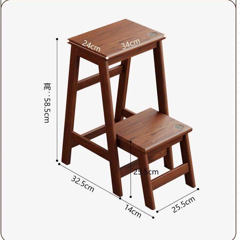 家用梯凳折叠梯人字梯加厚实木梯椅凳子两用登高楼梯小梯子置物架,住宅家具,梯凳,淘宝优惠券,粉丝福利购,淘宝优惠卷