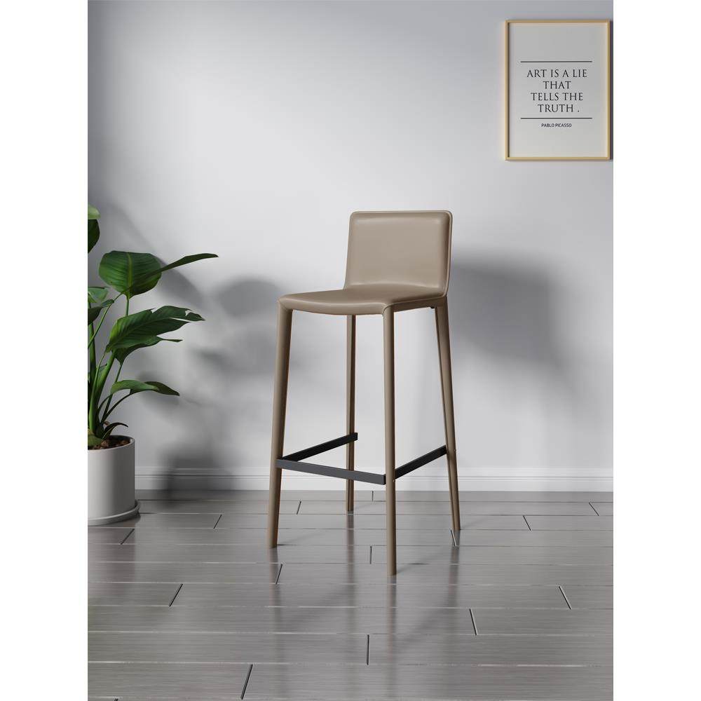 轻奢吧台椅家用高脚凳意式极简马鞍皮椅子靠背吧凳现代简约酒吧椅,住宅家具,家用高脚椅,淘宝优惠券,粉丝福利购,淘宝优惠卷