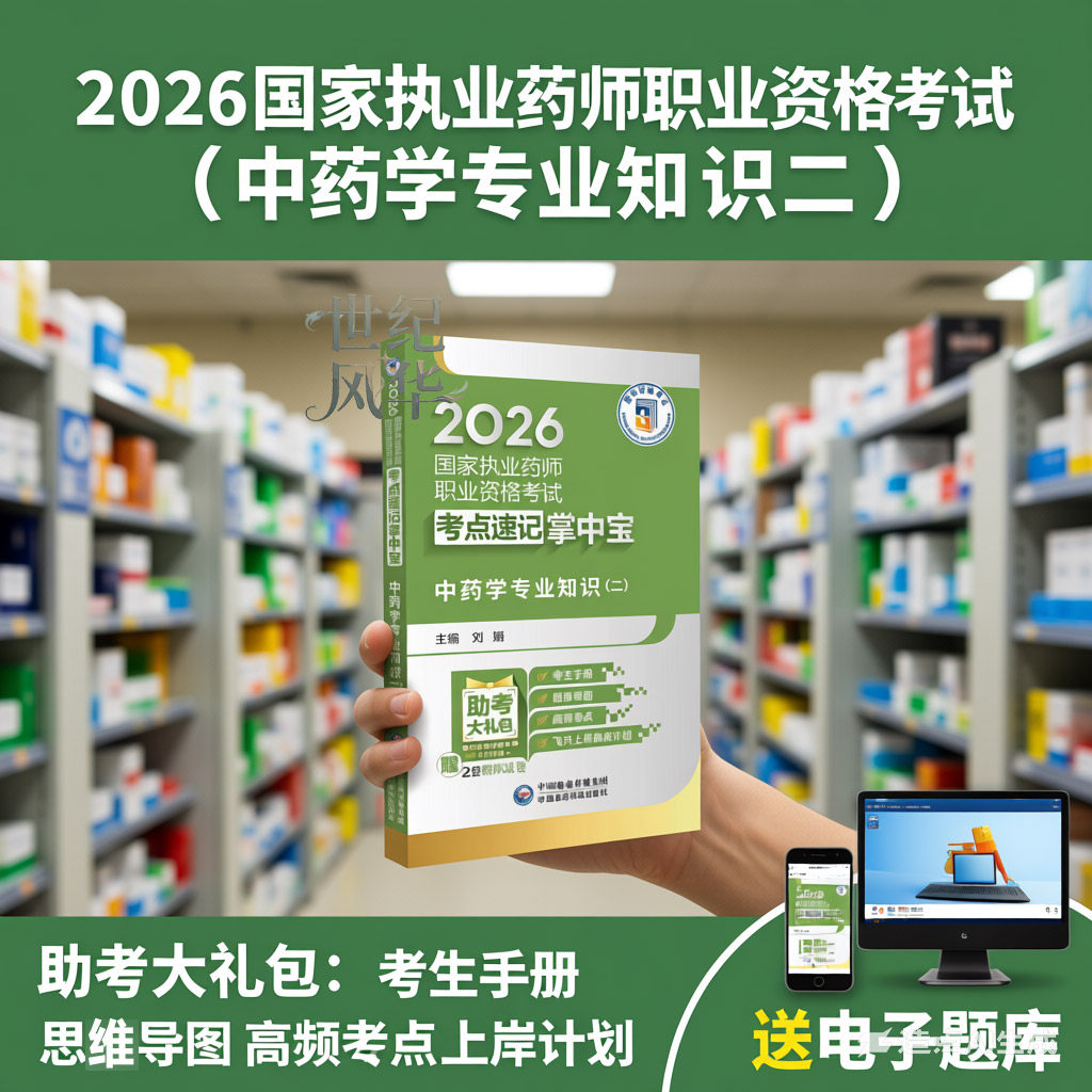 2026国家执业药师职业资格考试考点速记掌中宝中药学专业知识二口袋书手册随身记复习资料历年真题赠模拟试卷中国医药科技出版社