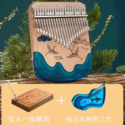 zani卡林巴拇指琴21音水晶透明17音手指琴简单初学者女生乐器手琴
