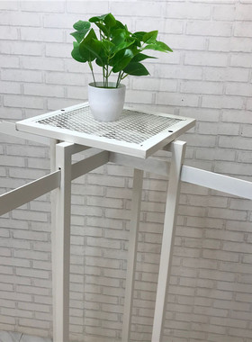 服装店展示架铁艺黑色白色四臂中岛架挂衣服架男女落地式移动货架