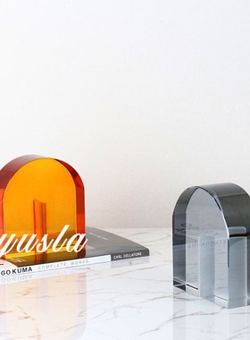 北欧样板房间轻奢水晶创意艺术软装饰品售楼处家居电视柜桌面摆件