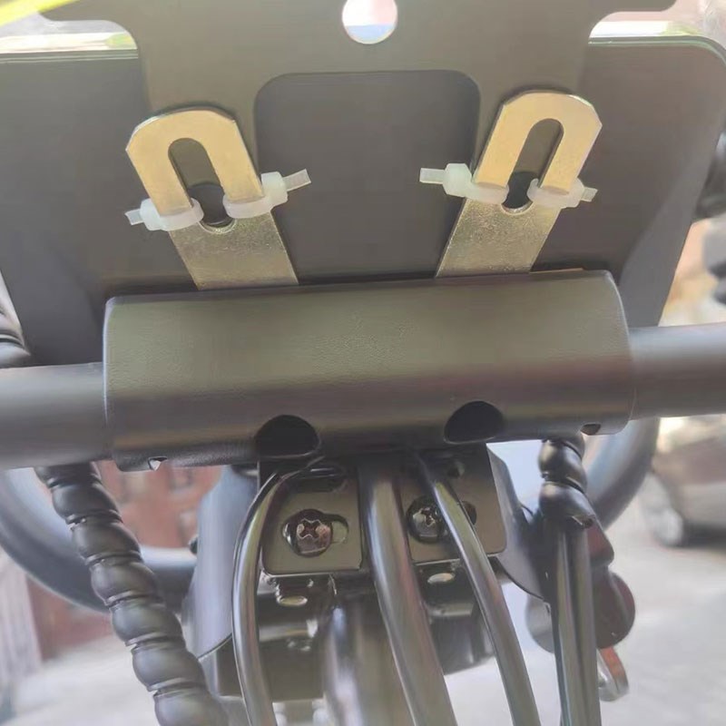 摩托车转接压条304不锈钢加厚一字角码支架电车加固射灯尾灯通用